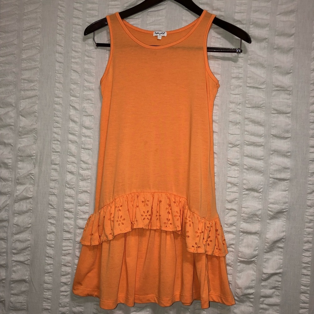 Splendid Laser Cut Ruffle Dress